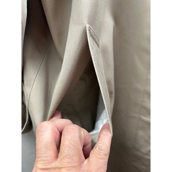 London Fog‎ Vintage Swing Coat Womens 14 Red Lined Classic Trench Parisian Style - Picture 7 of 11